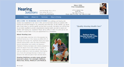 Desktop Screenshot of hearingsolutionssj.com